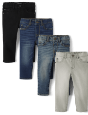 Baby And Toddler Boys Skinny Jeans 4-Pack