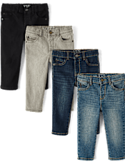 bébé et tout-petit, garçon jeans ajustés 4-Pack