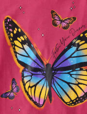 Girls Butterfly Graphic Tee