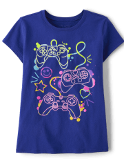 Camiseta con gráfico de jugador para niñas