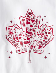 Girls Canada Maple Leaf Graphic Tee
