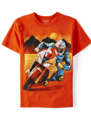 Boys Motorcycle Graphic Tee