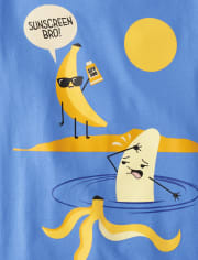 Camiseta con gráfico de plátano para niños