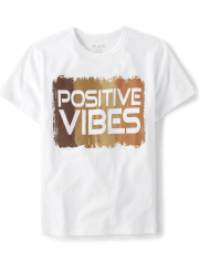Boys Positive Vibes Graphic Tee