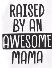 Camiseta con gráfico Awesome Mama para bebés y niños pequeños