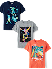 Boys Graphic Tee 3-Pack