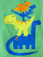 Baby And Niños pequeños Boys Dino Camisetas estampadas 3-Pack