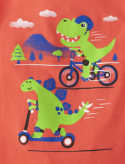 Baby And Niños pequeños Boys Dino Camisetas estampadas 3-Pack