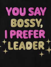 Baby And Toddler Girls Leader Graphic Tee