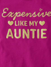 Baby And Toddler Girls Auntie Graphic Tee