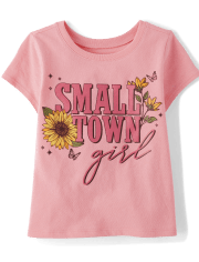 Baby And Toddler Girls Small Town Girl Graphic Tee