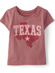 Baby And Toddler Girls Texas Graphic Tee