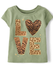 Baby And Toddler Girls Love Graphic Tee