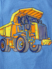 Baby And Toddler Boys Dumpster Truck Graphic Tee