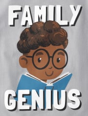 Baby And Toddler Boys Family Genius Graphic Tee