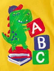 Baby And Toddler Boys Dino ABC Graphic Tee