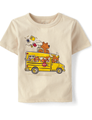 Baby And Toddler Boys School Bus Graphic Tee