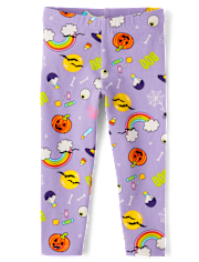 Baby And Toddler Girls Halloween Leggings