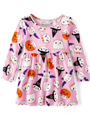 Baby And Toddler Girls Halloween Cat Everyday Dress
