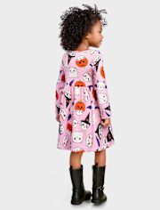 Baby And Toddler Girls Halloween Cat Everyday Dress