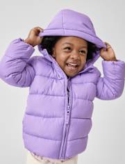 Toddler Girls Hooded Puffer Jacket