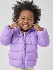 Toddler Girls Hooded Puffer Jacket