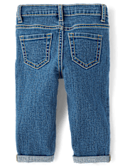 Toddler Girls Roll Cuff Girlfriend Jeans