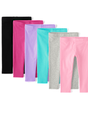 Toddler Girls Leggings 6-Pack