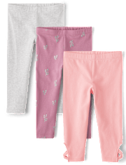 Toddler Girls Ballerina Leggings 3-Pack