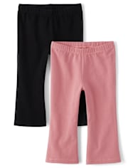 Toddler Girls Flare Leggings 2-Pack