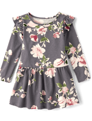 Baby And Niños pequeños Niña Floral Flutter Vestidos