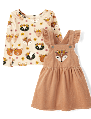 Toddler Girls Animal 2-Piece Outfit Set