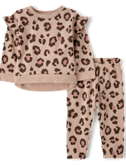 Toddler Girls Leopard 2-Piece Outfit Set