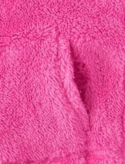 Toddler Girls Bear Sherpa Zip Up Hoodie