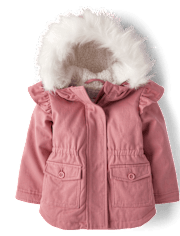 Toddler Girls Flutter Parka Jacket