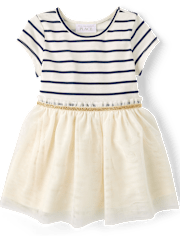 Baby And Toddler Girls Striped Tutu Dress