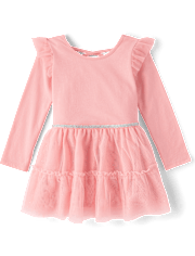 Baby And Toddler Girls Cross Back Tutu Dress