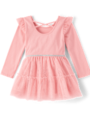 Baby And Toddler Girls Cross Back Tutu Dress