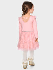 Baby And Toddler Girls Cross Back Tutu Dress