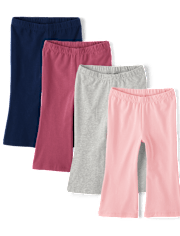 Toddler Girls Flare Leggings 4-Pack