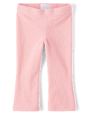 Pantalones acampanados de pana sintética elástica para niñas