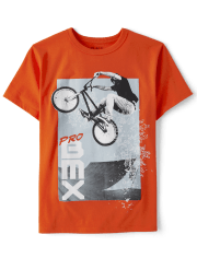Camiseta gráfica Ride BMX para niños