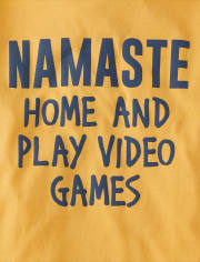 Boys Namaste Gamer Graphic Tee