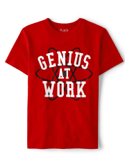 Boys Genius At Work Graphic Tee