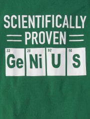 Camiseta con gráfico Proven Genius para niños