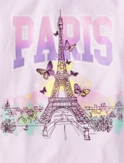 Girls Paris Graphic Tee