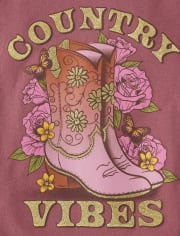 Girls Country Vibes Graphic Tee