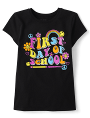 Girls First Day Of School Graphic Tee