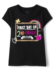 Niña Primer Dia De 2do Grado Camisetas estampadas