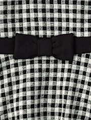 tout-petit, fille Gingham Robe évasée